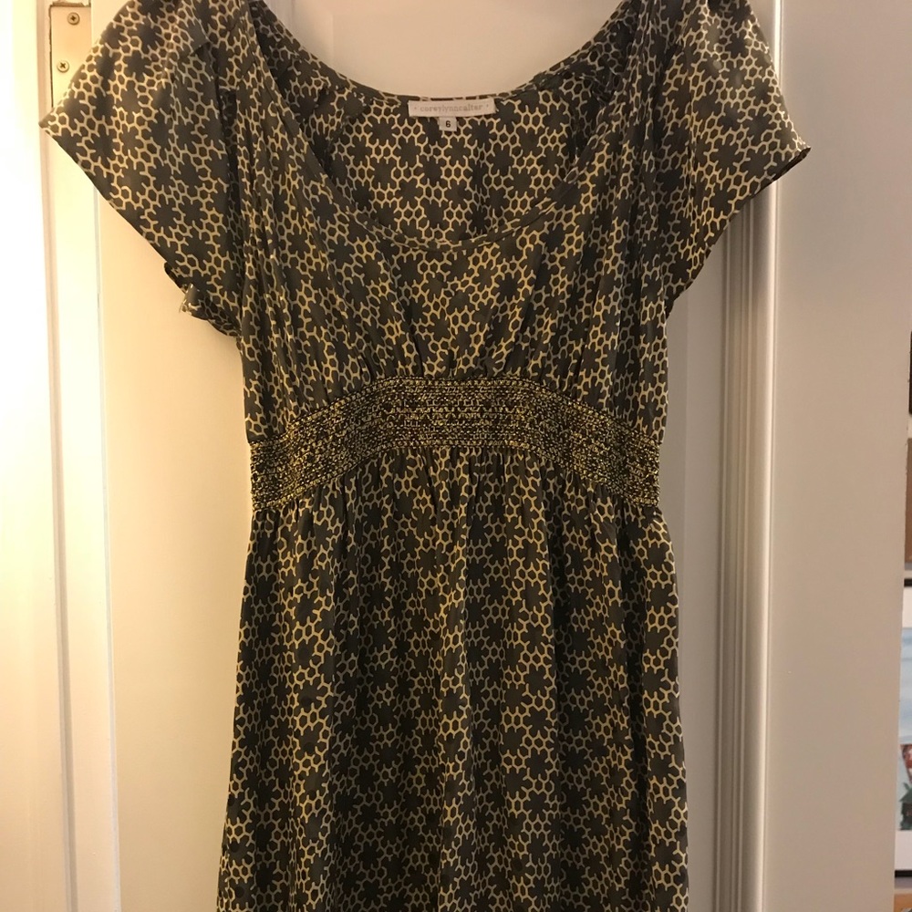 Silk pattern dress